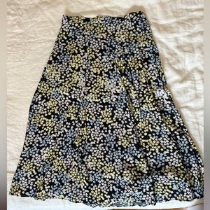 H&M Floral Midi Skirt